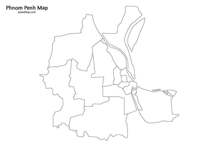 프놈펜 지도