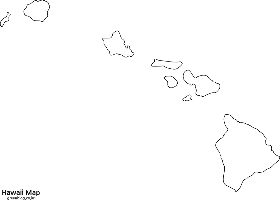 하와이 지도