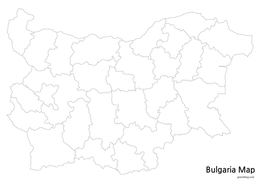 불가리아 지도