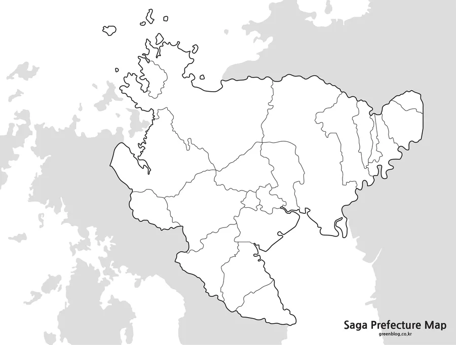 사가현 지도