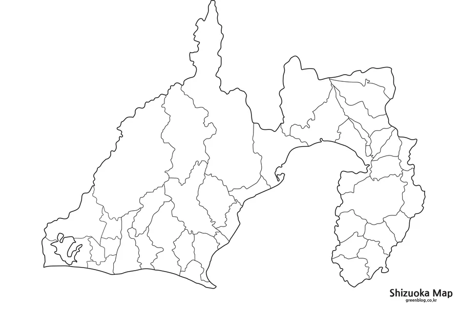 시즈오카현 지도