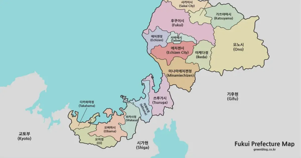 후쿠이 지도