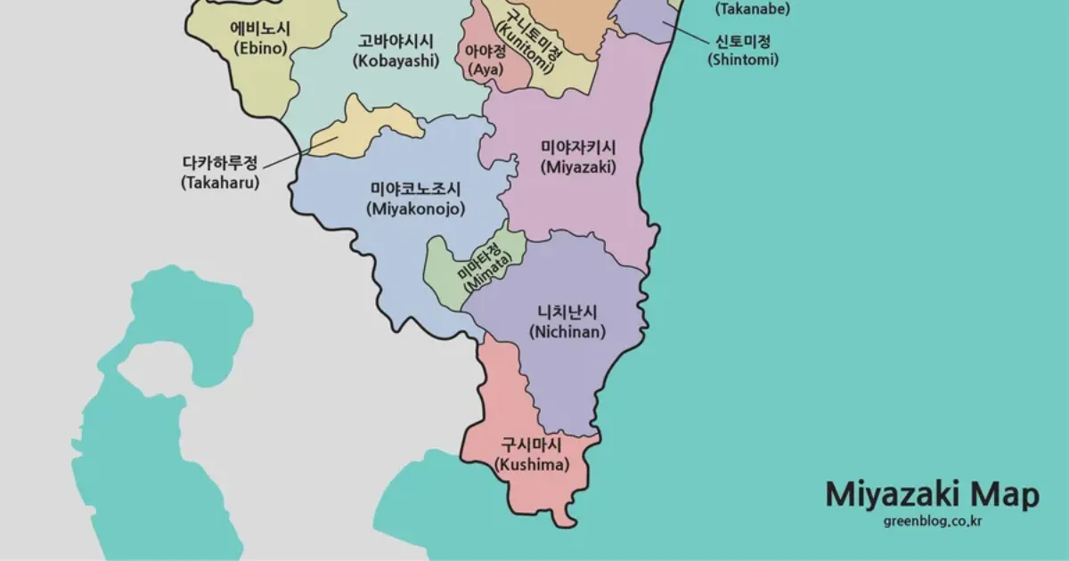 미야자키현 지도