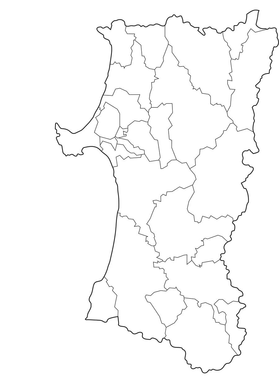 아키타현 지도 
