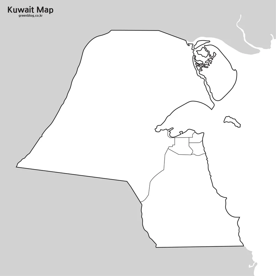쿠웨이트 지도