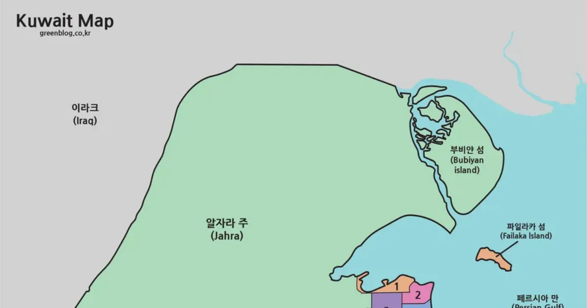 쿠웨이트 지도