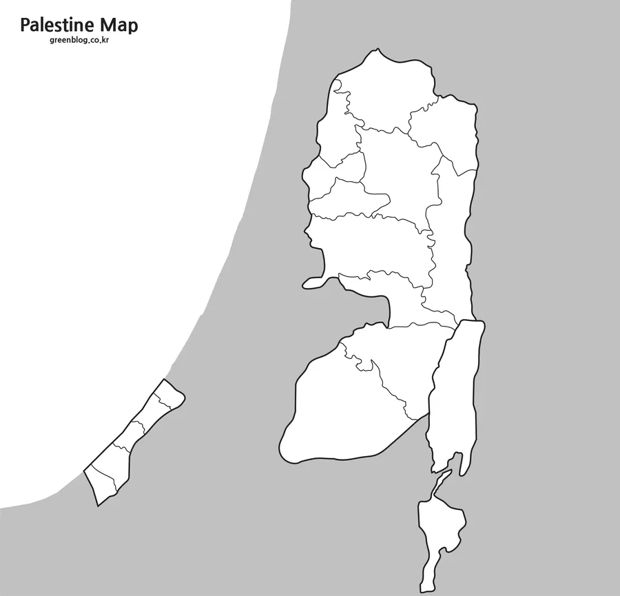 팔레스타인 지도