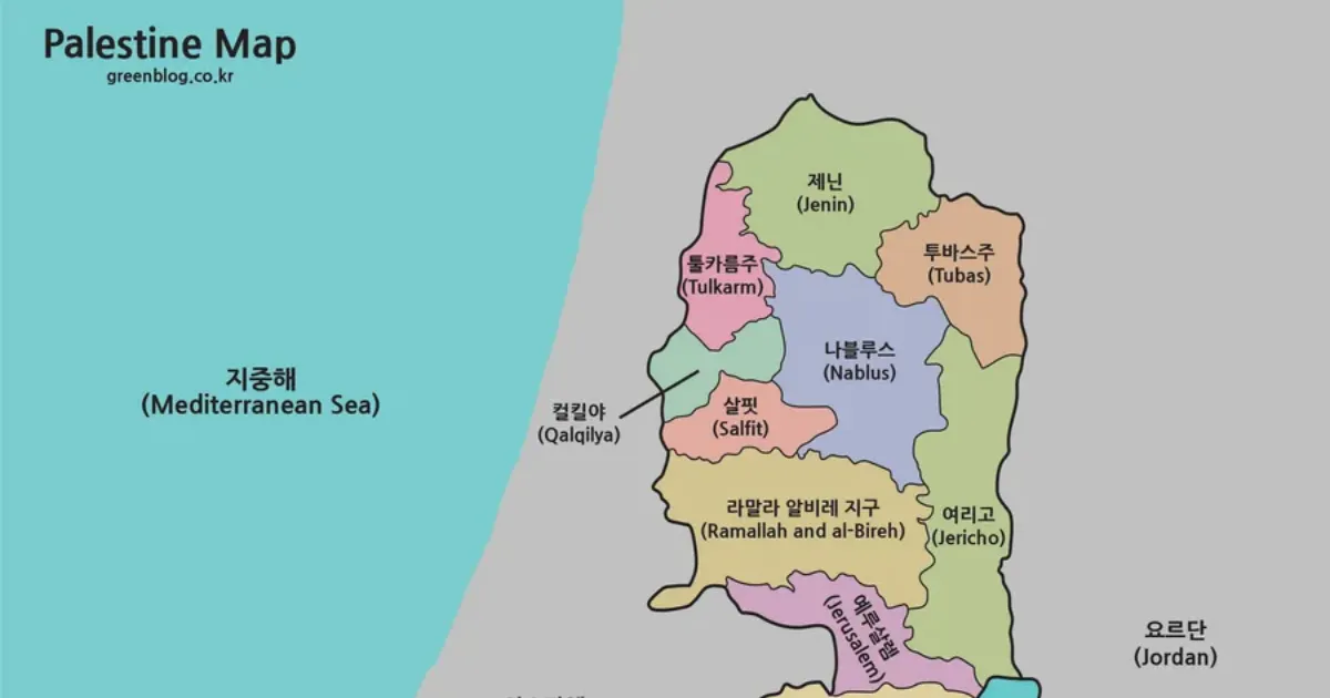 팔레스타인 지도