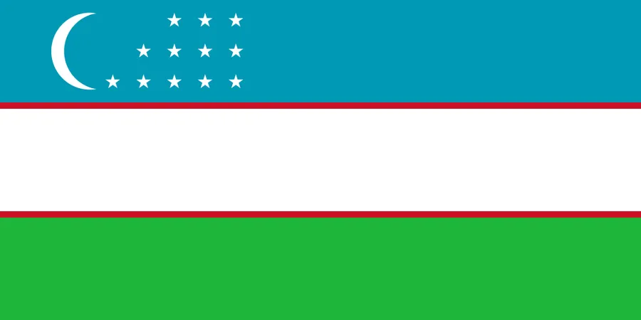 우즈베키스탄 국기
