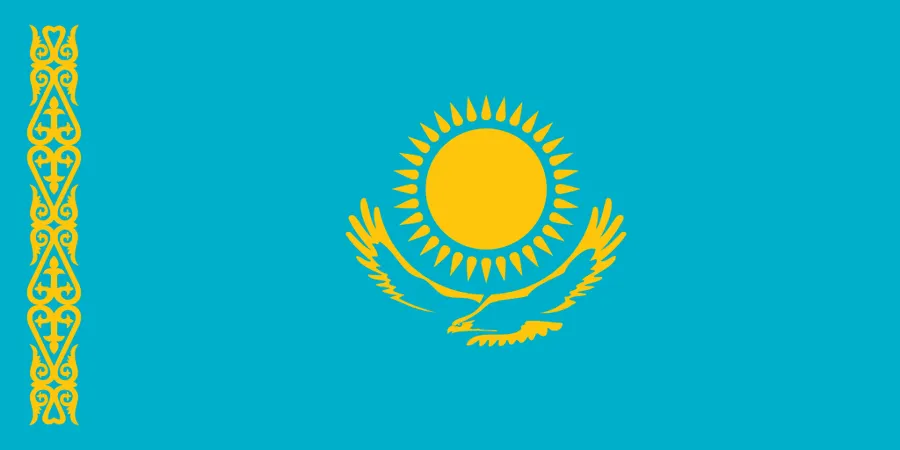 카자흐스탄 국기
