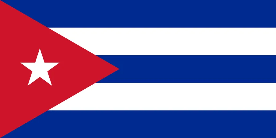 쿠바 국기

