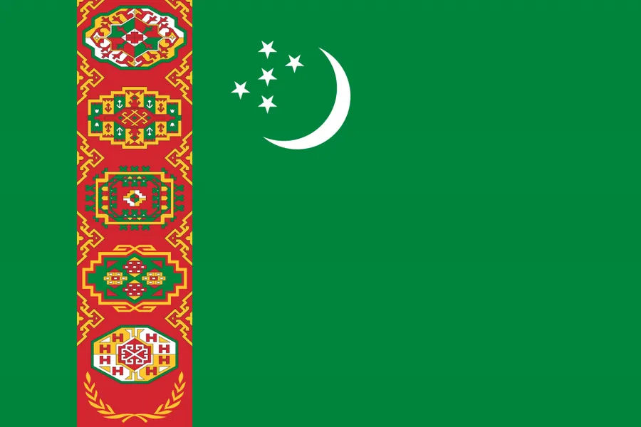 투르크메니스탄 국기
