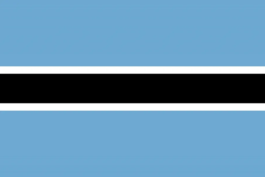 보츠와나 국기
