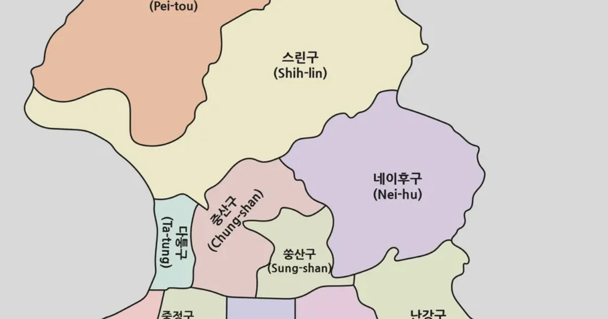 타이베이 지도