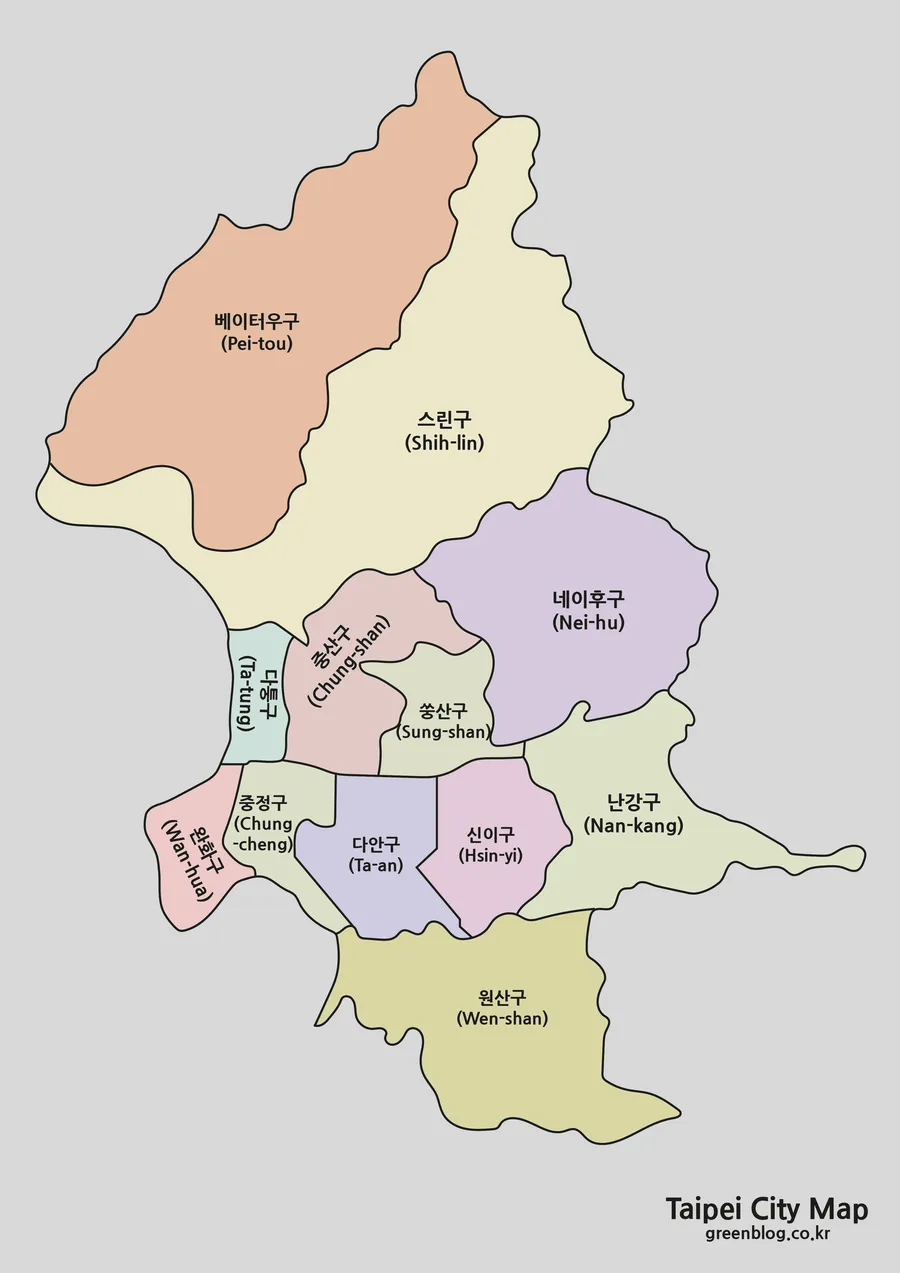 타이베이 지도