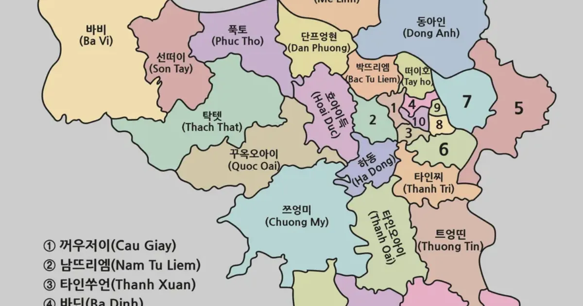 하노이 지도