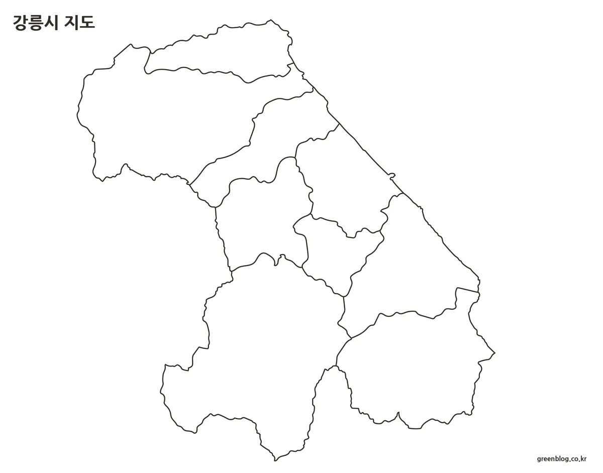 강릉시 지도