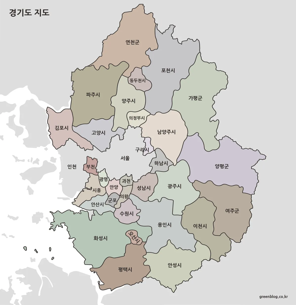 경기도 지도