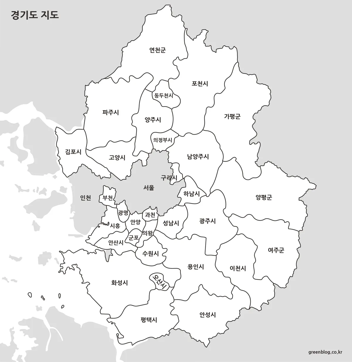 경기도 지도