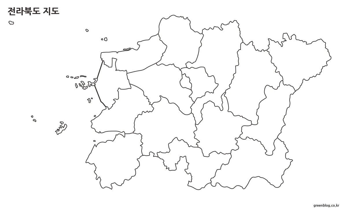 전라북도 지도