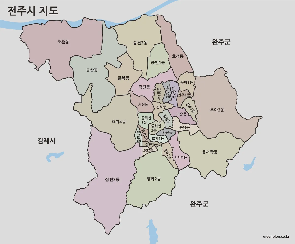 전주시 지도
