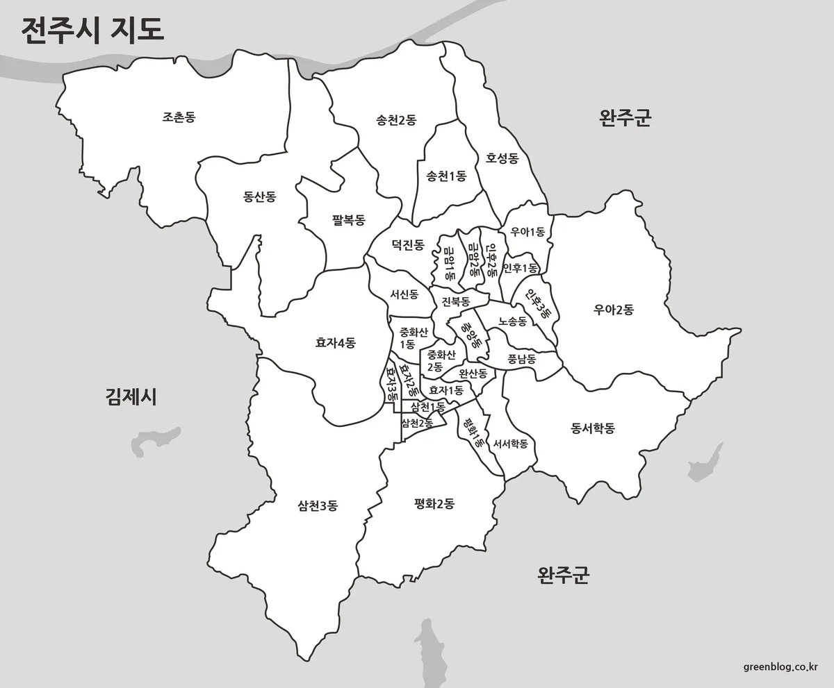 전주시 지도