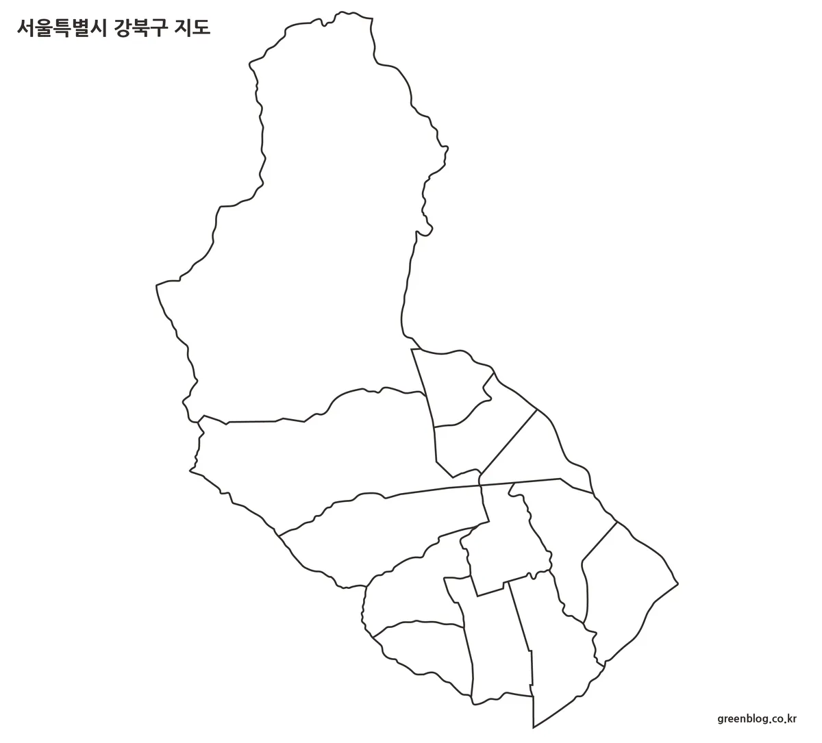 강북구 지도