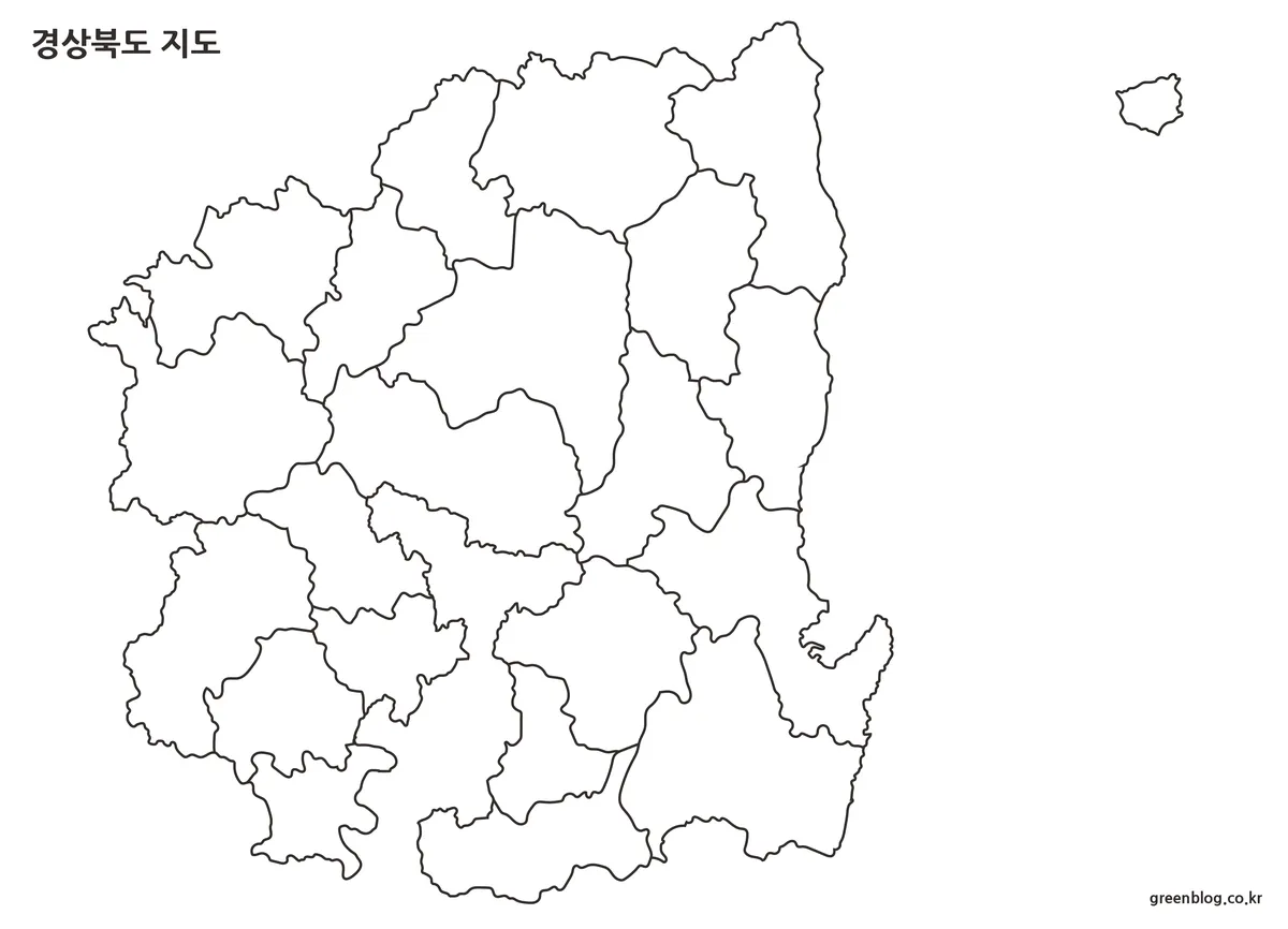 경상북도 지도