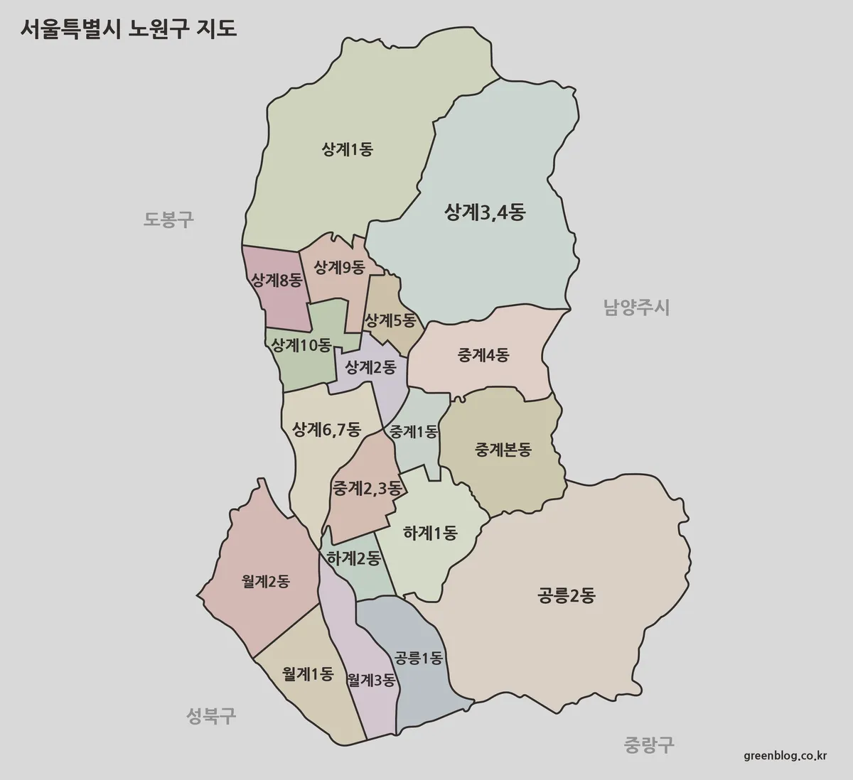 노원구 지도