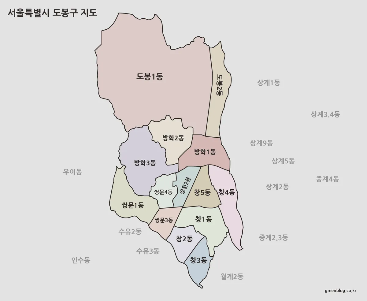 도봉구 지도
