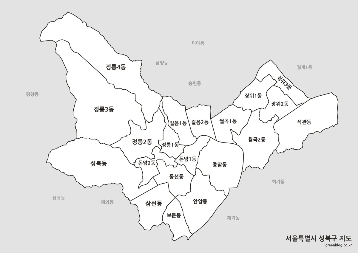 성북구 지도