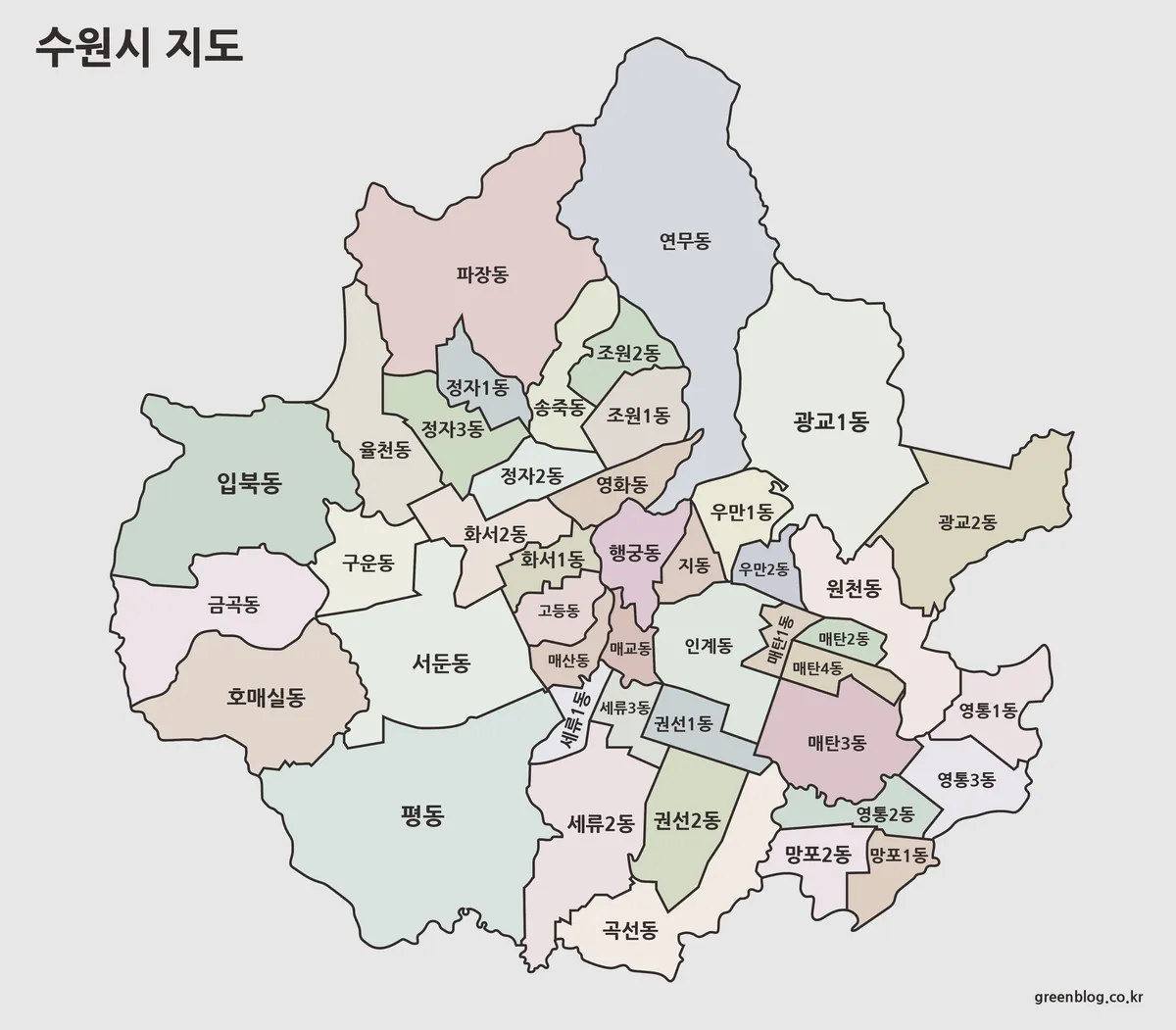 수원시 지도