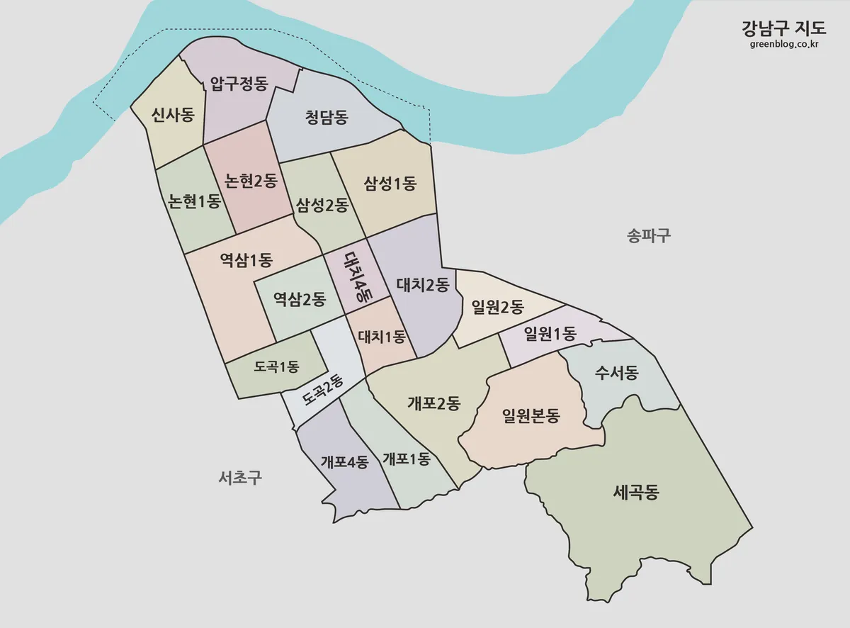 강남구 지도
