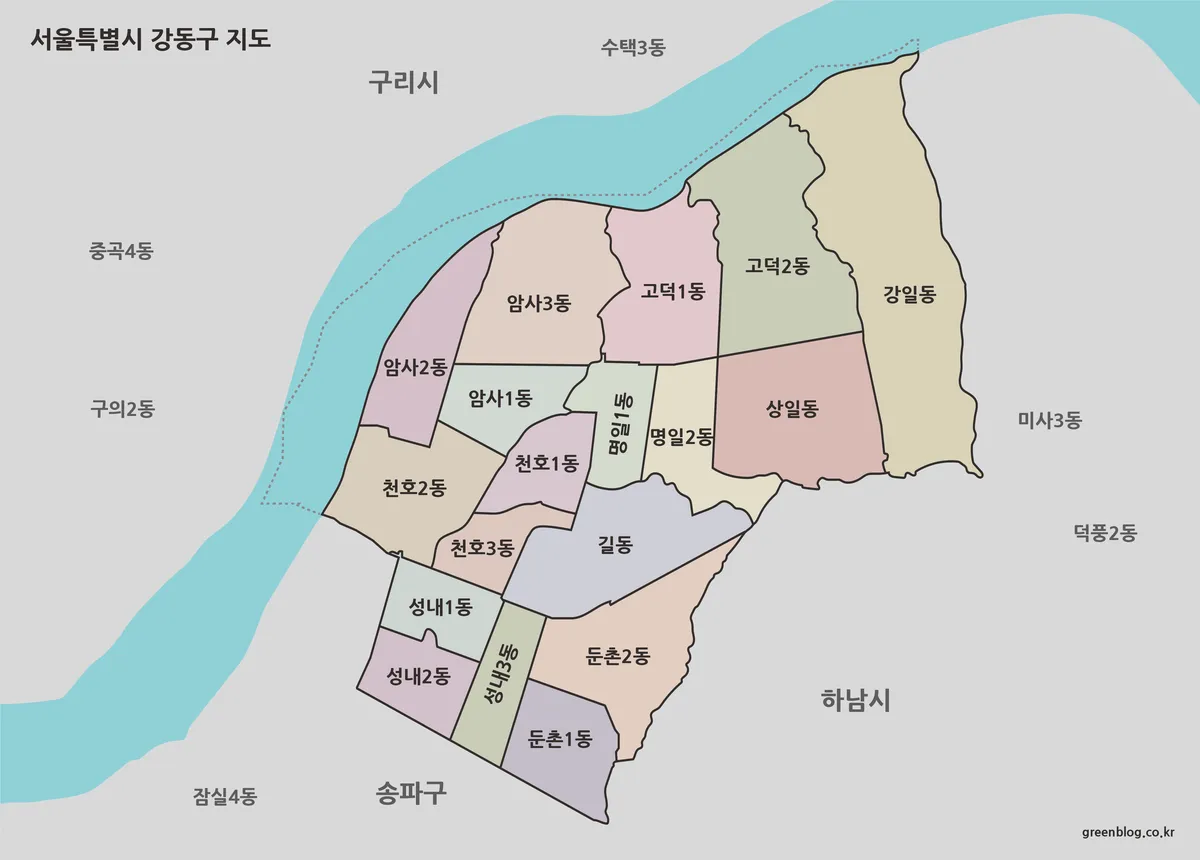 강동구 지도