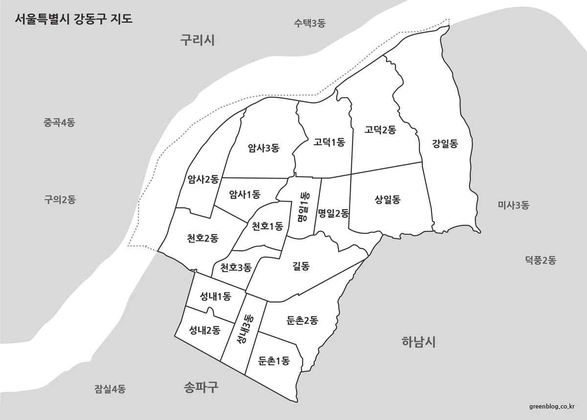 강동구 지도