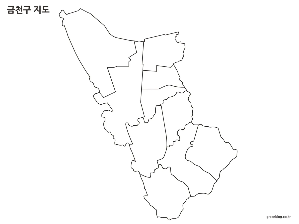 금천구 지도