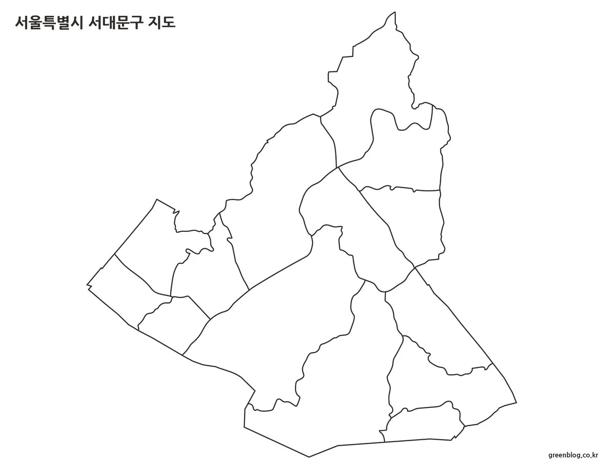 서대문구 지도