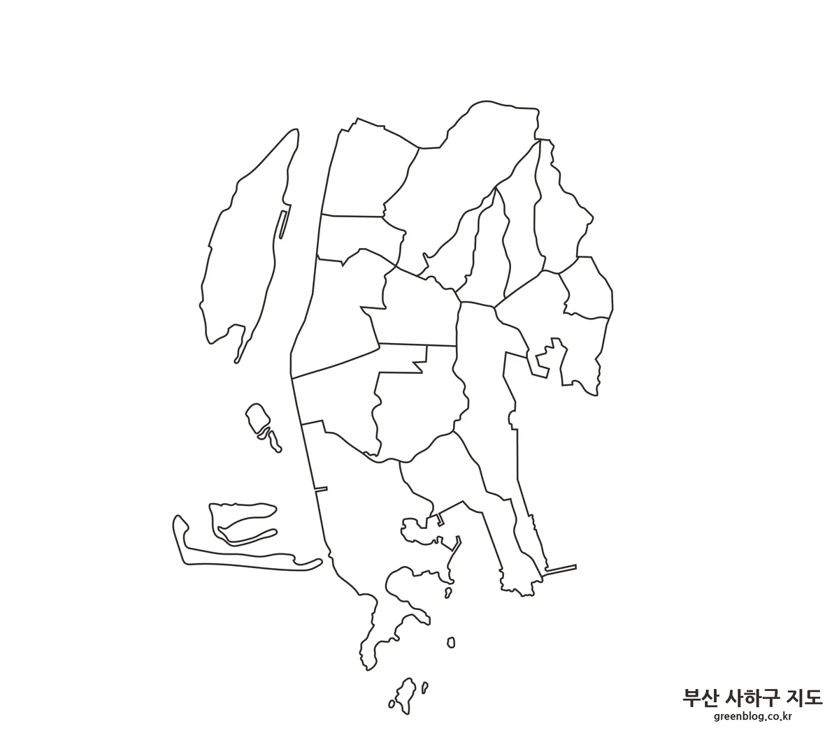 부산 사하구 지도
