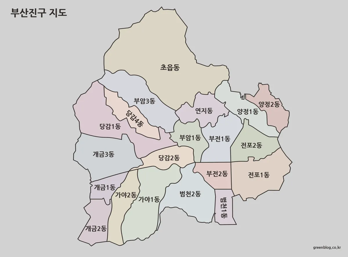 부산진구 지도