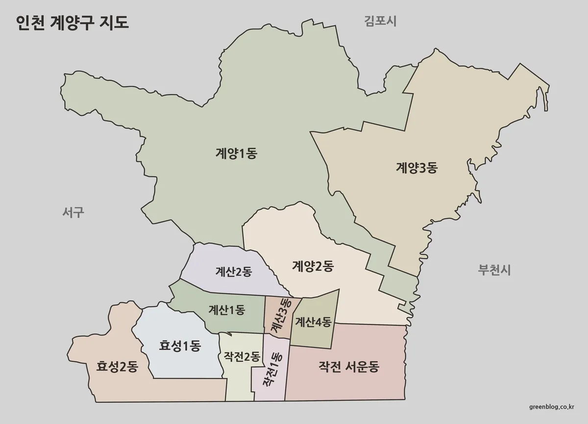인천 계양구 지도 대표 이미지