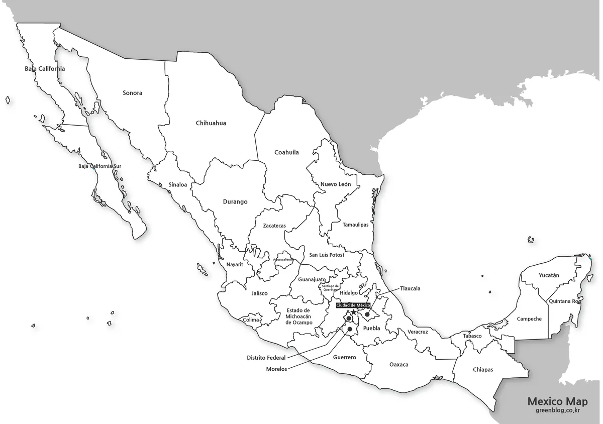 Mexico Maps Download Collection (3 Files for Regional Reference