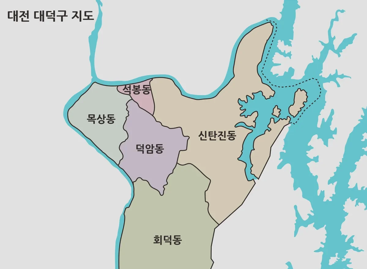 대전 대덕구 지도 대표 이미지