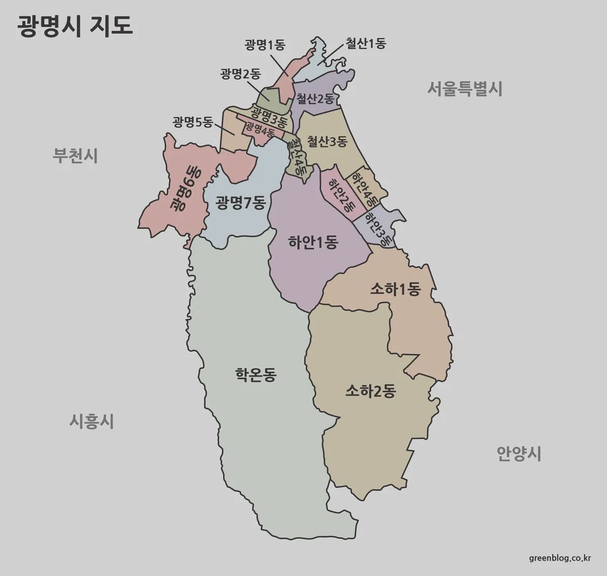 광명시 지도 대표 이미지