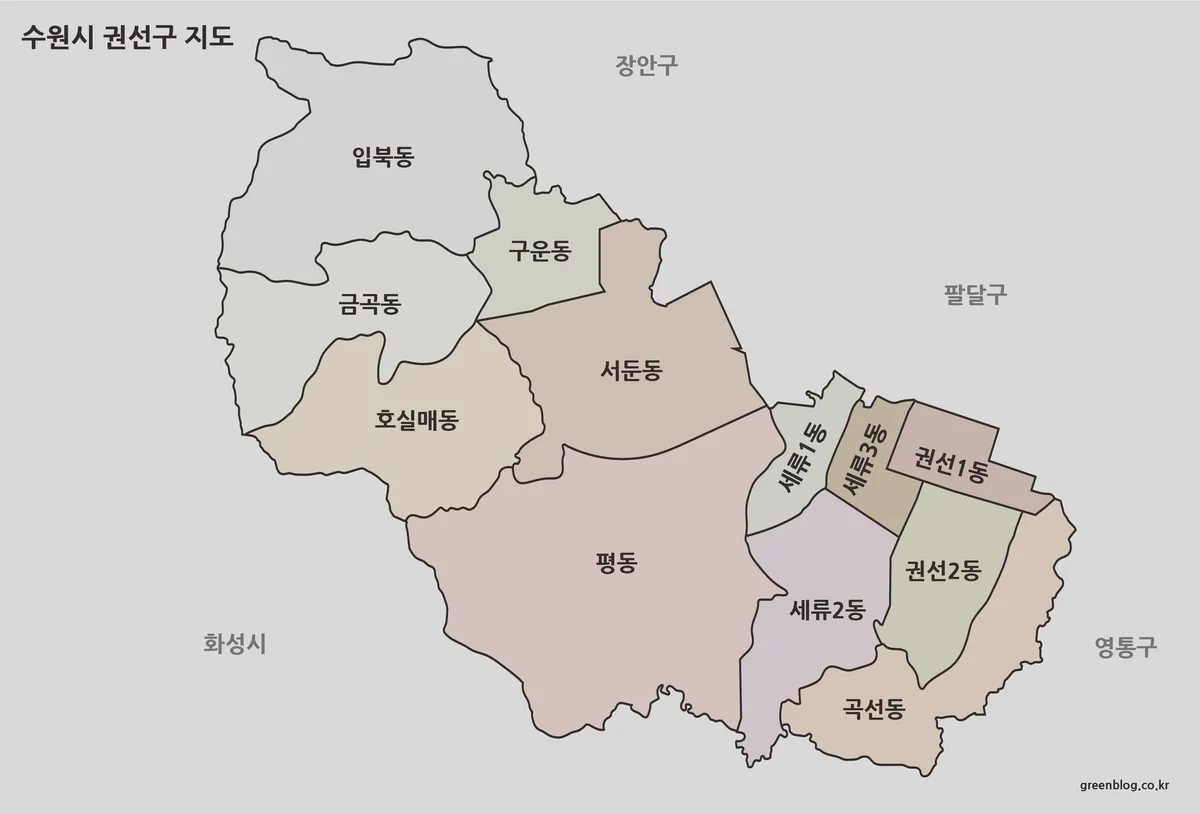 수원시 권선구 지도 대표 이미지