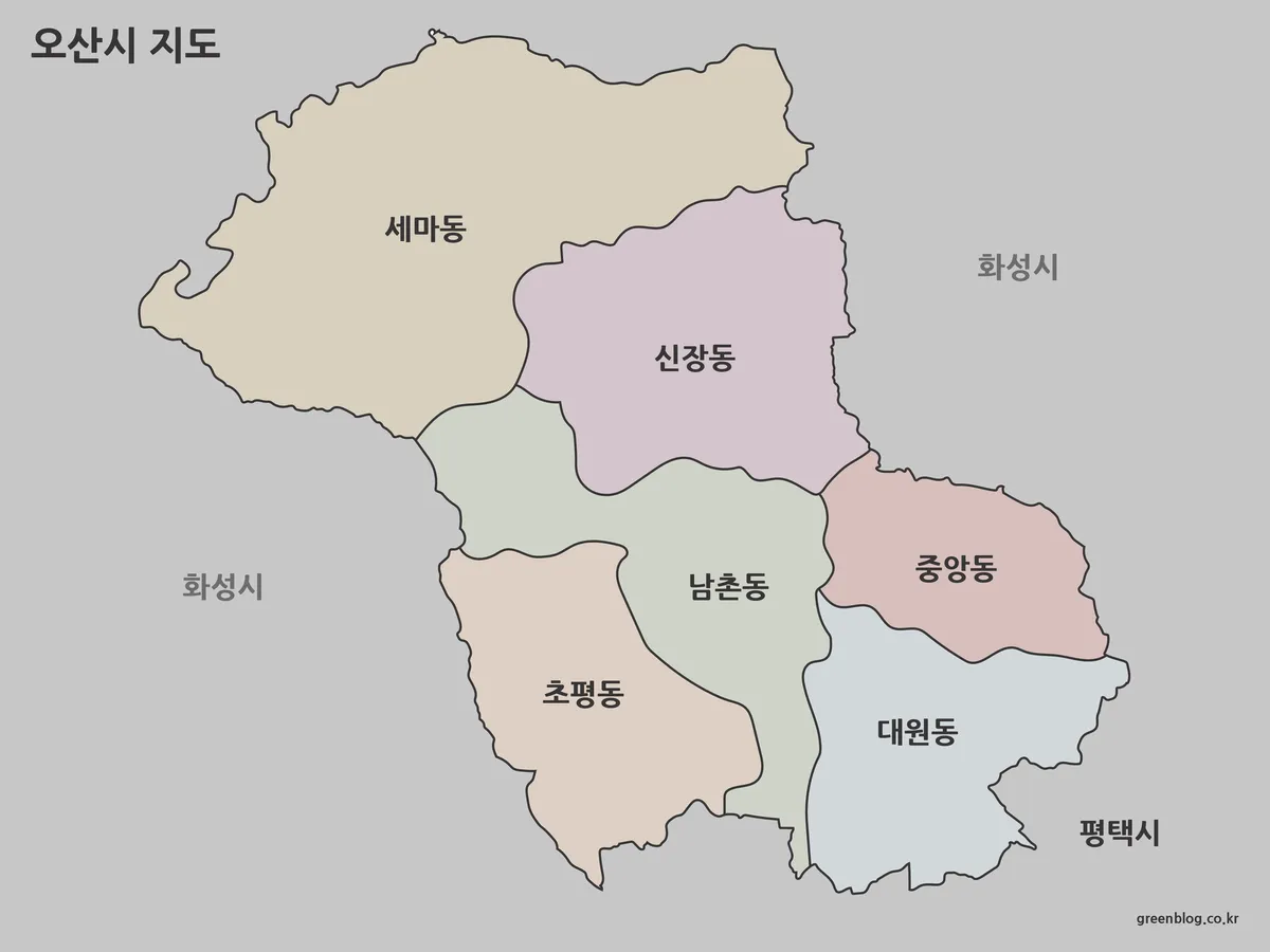 오산시 지도 대표 이미지