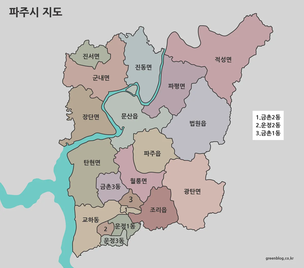 파주시 지도 대표 이미지
