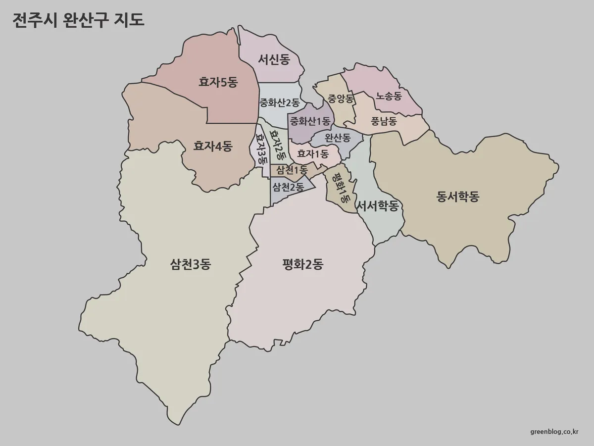 전주시 완산구 지도 대표 이미지