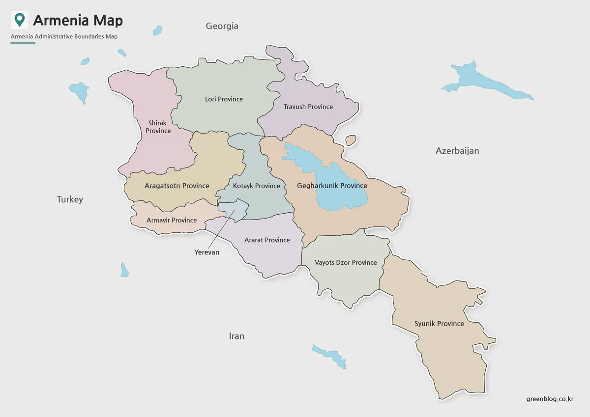 Printable Armenia Map collection with administrative, labeled, and outline versions.