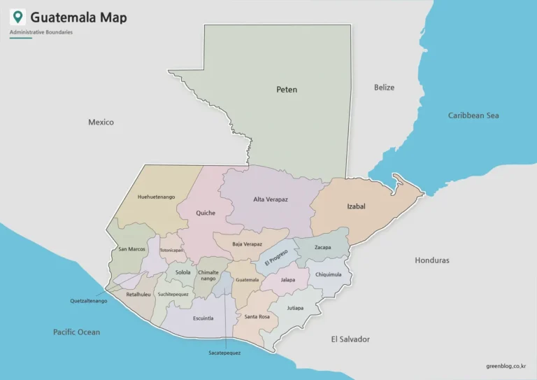 Printable Guatemala Map Collection for Education, Travel, and Design