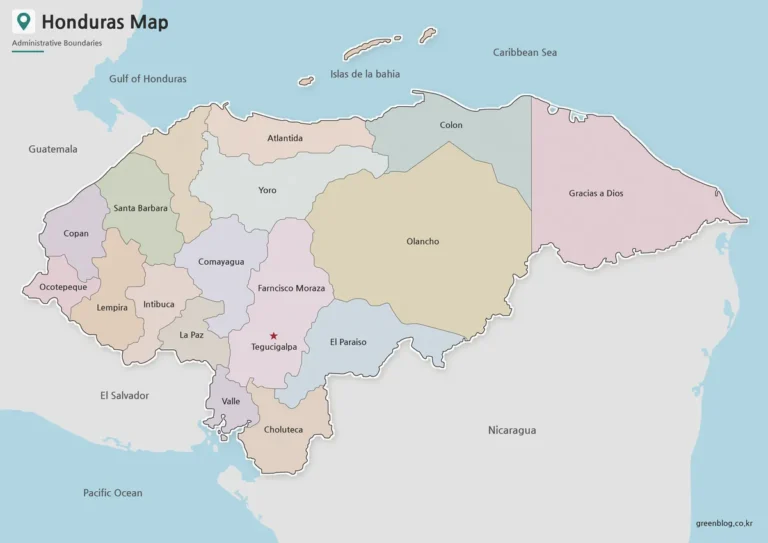 Honduras Map Download – Printable & Editable Map Collection